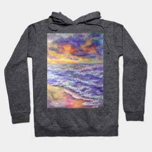 Beautiful colourful coastal landscape Hoodie